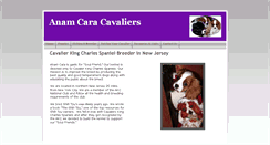Desktop Screenshot of anamcaracavaliers.com